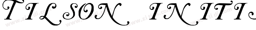 Tilson Initials WF R字体转换